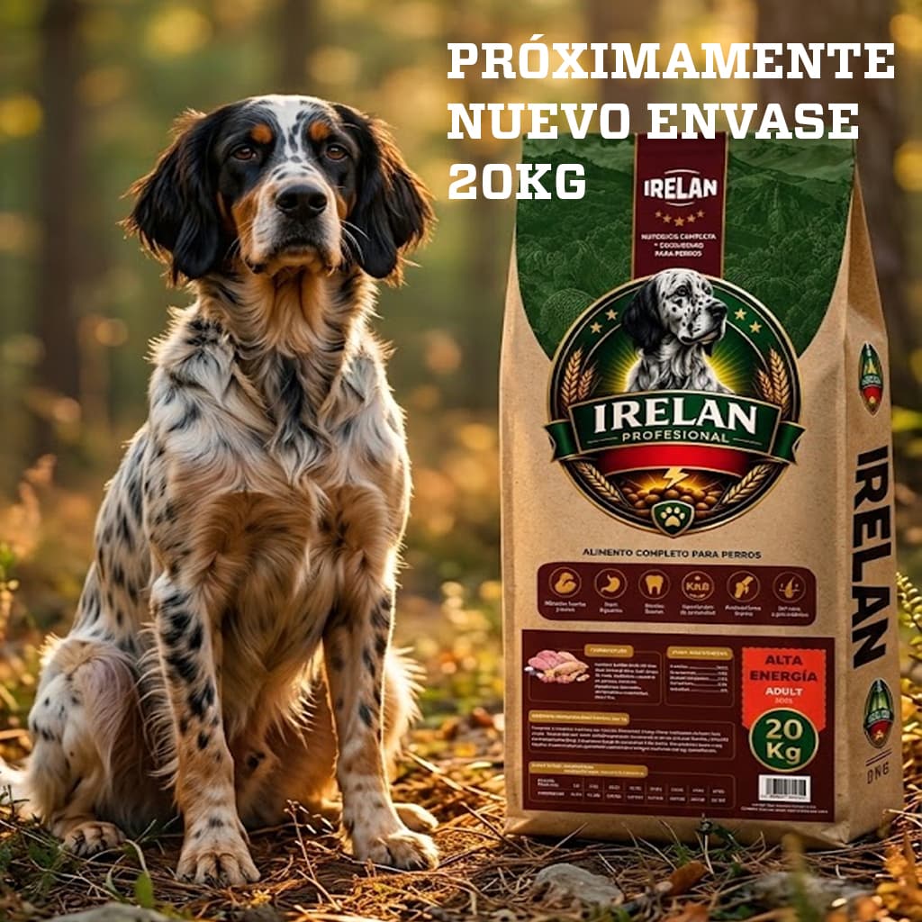 Pienso profesional Irelan Alta Energía para perros de actividad muy exigente