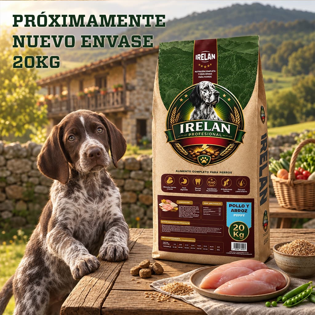 Pienso profesional Irelan Puppy Pollo para cachorros