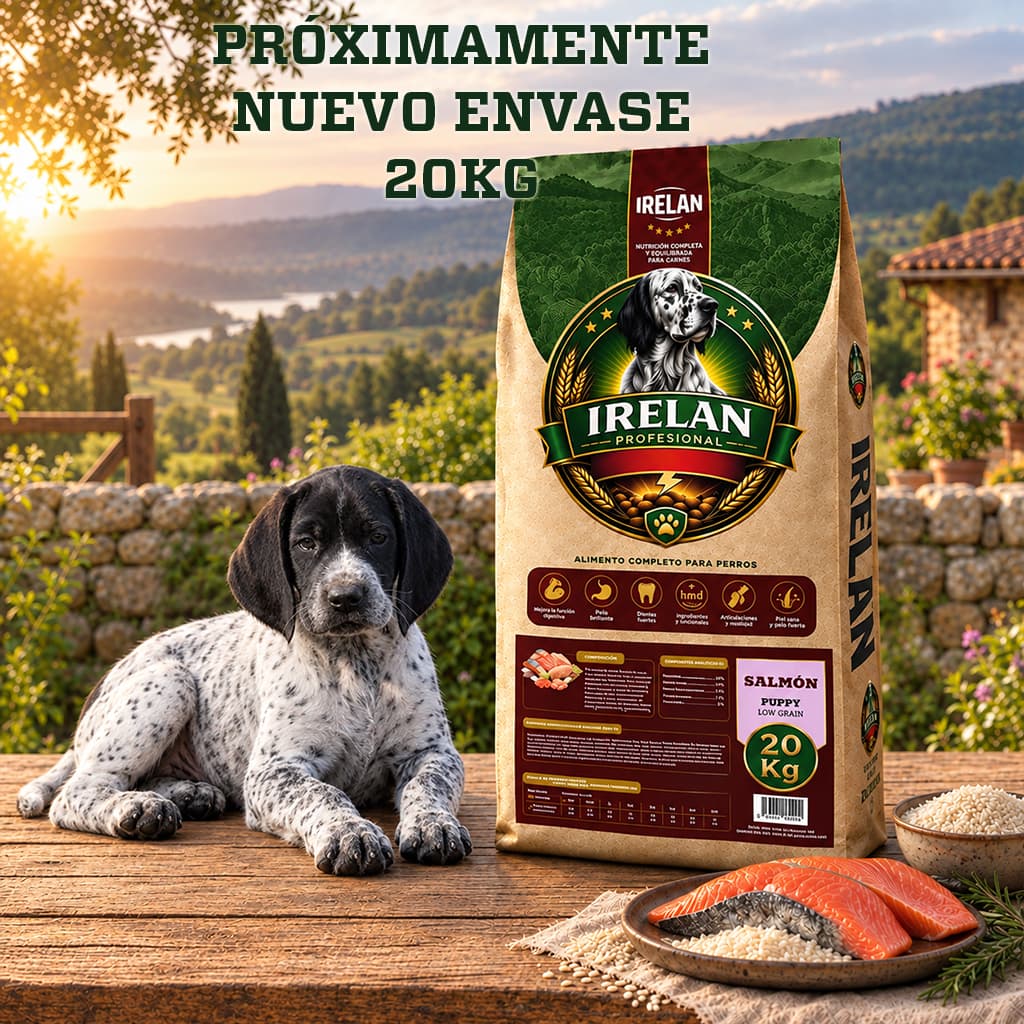Pienso profesional Irelan Puppy Salmón para cachorros con piel o digestión sensible